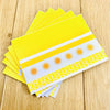 eSeasons Handcrafted Greetings Card Yellow Orange Design