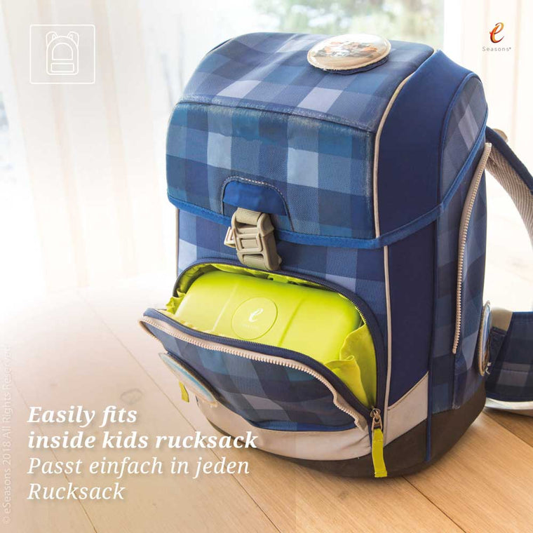 eSeasons Bento 2 tier Lunchbox green: Easily fits inside a rucksack
