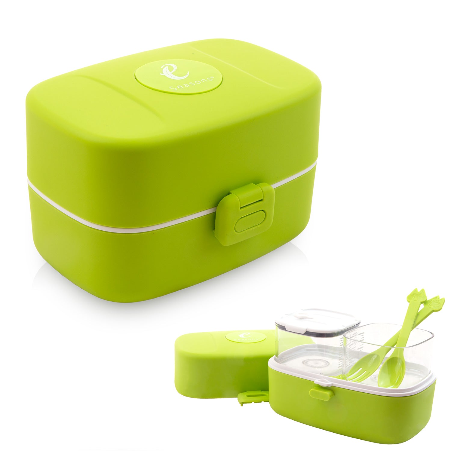Lunch Box Food Container Bento Box with Utensils, Size: 3 Compartments
