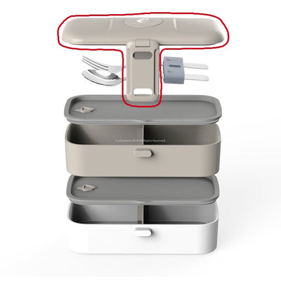 Replacement 2 tier 4 Compartment: Lid including side parts