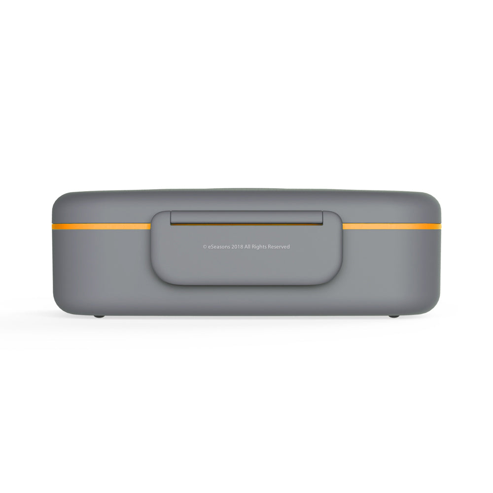Bento Lunchbox 5 Compartments Dark Grey Orange - eSeasons GmbH