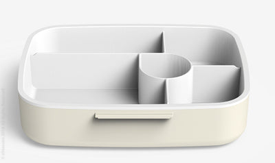 Bento Lunchbox 2 tier 4 Compartments Dark Grey-Green - eSeasons GmbH