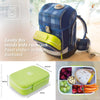 eSeasons Bento 5 Compartment Lunchbox Green: Easily fits inside a rucksack, and sizing information